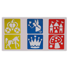 (20) Tierische Zeichen-Schablonen Set, 6 Stück, 21 Motive, wiederverwendbares PET, 15x14cm, für DIY Handwerk, Heim- und Partydekoration, Malprojekte