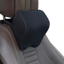 (black black border) Car Headrest Pillow Memory Foam for Neck Pain Relief and Support in Car Office Home