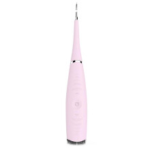 (Pink) Ablatore dentale sonico per la pulizia dei denti, ricaricabile tramite USB, impermeabile IPX6, rosa o verde.