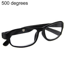(Black, 5) Óculos de Leitura Unissex Armação de Plástico, Graus Opcionais +4.5 a +6.0, Design Ergonómico Portátil