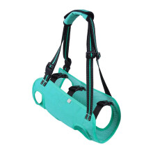 (Green, L) Imbracatura di sollevamento per cani, supporto completo regolabile, traspirante, per cani piccoli medi disabili feriti anziani