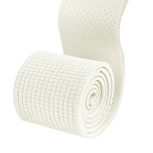 (Beige) Plantillas de látex resistentes al olor, recortables, con carbón activado antiolor, lavables, para niños y adultos. Soporte para los pies.