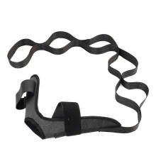 (Black) Knee Support Strap with Adjustable Ice Pack for Post-Surgery Recovery and Pain Relief