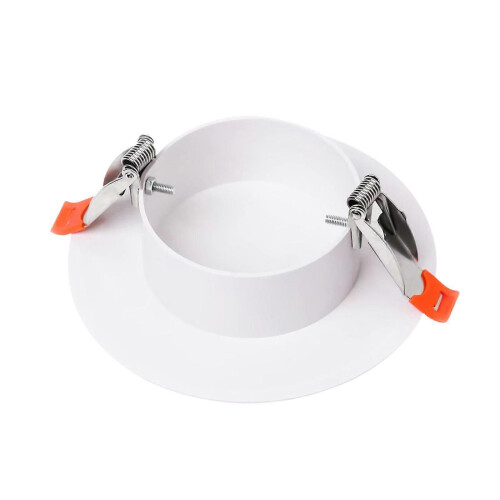 (L) Ceiling Cover Plate Decorative Panel for Downlight Hole, Spring Clip Design, PP Material, Wall Mount 2