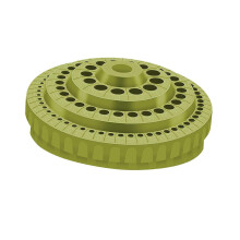 (Light Green) Drehbarer Bohrer-Organizer, 100 Löcher, verdickter Kunststoff-Bohrerbehälter für Nagelstudios, Präzisionswerkzeuge