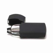 (black, 1.0) DIKELANG Tragbare Falt-Lesebrille mit Etui, polarisierte HMC-Gläser, Unisex-Lesebrille für Alterssichtigkeit