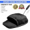 (Black) USB Heated Mouse Pad with Controller, Adjustable Temperature and Timer, Soft Cover for Wrist Support 2