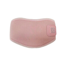 (Pink) Vykurovaný krčný obal USB, 3 nastaviteľné teploty 45C 55C 65C, na zmiernenie krčnej bolesti, prenosný