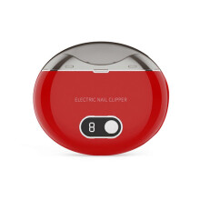 (Red) Automatischer elektrischer Nagelknipser mit LCD-Display, 3 Geschwindigkeitsstufen, USB-C-Schnellladefunktion und 8 Stunden Laufzeit