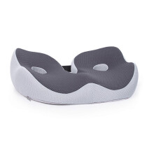 (Dark Grey) Coussin pour douleur aux ischions, mousse à mémoire de forme, contour ergonomique pour bureau voiture fauteuil roulant