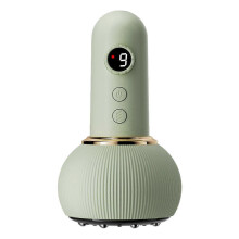 (Green) Lymphatic Drainage Massager, 9 Adjustable Levels Suction and Temperature, Rechargeable Portable Cupping Massager for Whole Body Legs Arm Belly