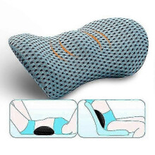 (blue, 1pc) Lendensteunkussen van traagschuim, 462311cm, met ademende 4D-mesh hoes, voor verlichting van lage rugpijn op kantoorstoel en auto