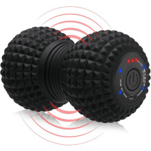 (Stronger Vibration) Wibracyjna piłka do masażu w kształcie orzeszka, 4 tryby, do rozluźnienia mięśni, wodoodporna, ładowalna