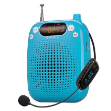 (Blue) Shidu S611 10W przenośny wzmacniacz głosu z bezprzewodowym mikrofonem UHF dla nauczycieli