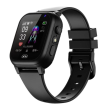 (Black) Kids 4G Smart Watch GPS Location Video Call Touchscreen Waterproof Kids Watch'