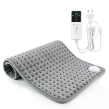 (GARNET, EU Plug) Electric Heating Pad for Neck Back Spine Leg Pain Relief Winter Thermal Blanket