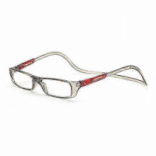 (gray, 1) Magnetische Lesebrille mit Nackenband in 8 Farben, verstellbare Bügel, Stärken +1,0 bis +4,0