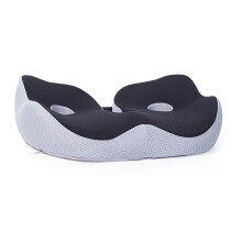 (Black) Coussin pour douleur aux ischions, mousse à mémoire de forme, contour ergonomique pour bureau voiture fauteuil roulant