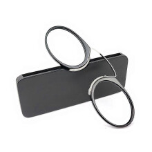 (Black) Nasenclip-Brille für Weitsichtigkeit (+3,00 Dioptrien), TR90-Gestell, bügellos, tragbar, 10 x 3 cm
