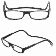 (black, 3.5) Óculos de Leitura com Cordão para Pescoço, 8 Cores, Várias Graus, Armação PC Resina