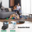 Rubber Brush Replacement for    405/505 Combo Robot Vacuum Cleaner Main Brush Roller Brush 6