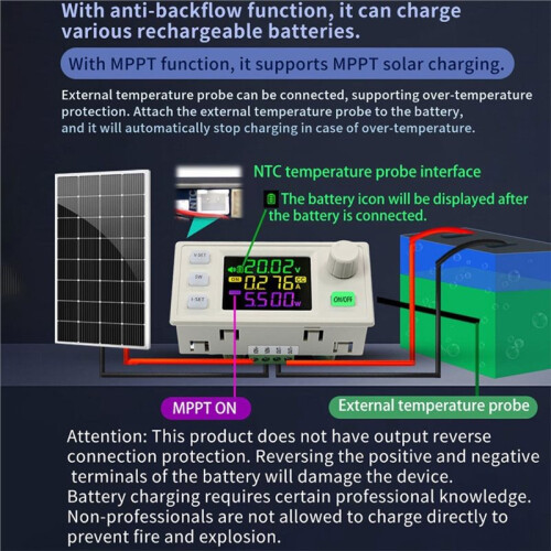 SK220X Step /Down Converter Adjustable Regulated Power Supply Constant Voltage Constant Current Solar Charging Module 2