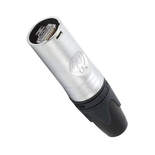 CAT6A Ethernet Cable Plug NE8MX6 EtherCON Male Cable Connector Self-Termination Silver Plating Pins Zinc Diecast Shell 2