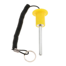 (8x80mm) Tegengewichtplaatpen met versterkt stalen ophangkoord, compatibel met fitnessapparatuur, verchroomde A3-stalen constructie voor duurzaamheid.