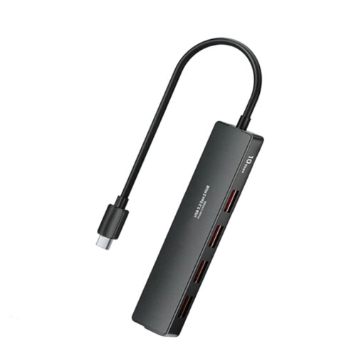 USB 3.2 Gen2 Hub 4 Port 10gbps Typec Power Port Multi Interface Expander for Laptop Desktop Accessories