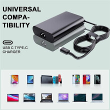 65W Type/USB C Laptop Power Adapter for Latitude 5530 5420 7440,for Inspiron14 16,for XPS13 7390 Charger EU Plug