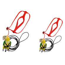 2x Pet Bird Harness and Leash,Adjustable Bird Harness Leash (XS&S)