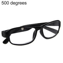 (Black, 4.5) Čítacie okuliare, unisex, plastový rám, dostupné dioptrie +4.5 +5.0 +5.5 +6.0, prenosné pre domov kanceláriu cestovanie