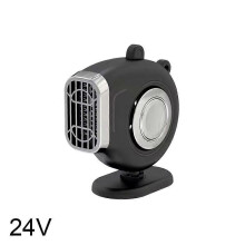 (Black, 24V) Automatické kúrenie do auta, 12V/24V 150W, 180 otočné, odstraňovanie hmly a námrazy na čelnom skle, čierna/biela/ružová