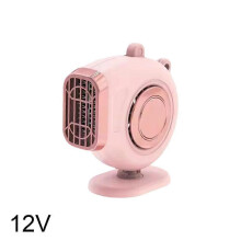 (Pink, 12V) Automatické kúrenie do auta, 12V/24V 150W, 180 otočné, odstraňovanie hmly a námrazy na čelnom skle, čierna/biela/ružová