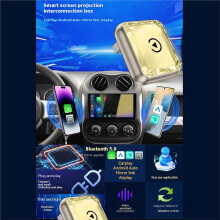 Wireless CarPlay Adapter 4in1 Airplay/Mirror Link/Android Auto/Carplay AI Box USB Dongle Car Intelligent System A