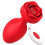 X-Toyz Rose Shaped Vibrating Butt Plug with Remote Control USB Rechargeable Waterproof 1