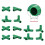 80PCS Fitting 11MM 4 Types Stable Support Heavy Duty Greenhouse Frame Building Connector Suitable for Grape Trellis 4