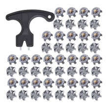 50 Pcs Shoe Spikes Replacements Set,Shoe Cleats Replacement and Cleats Spanner Accessories