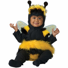 (Toddler (12-18M), Yellow) Cute As Can Bee Honey Insect Bug Baby Unisex Toddler Boys Girl Costume