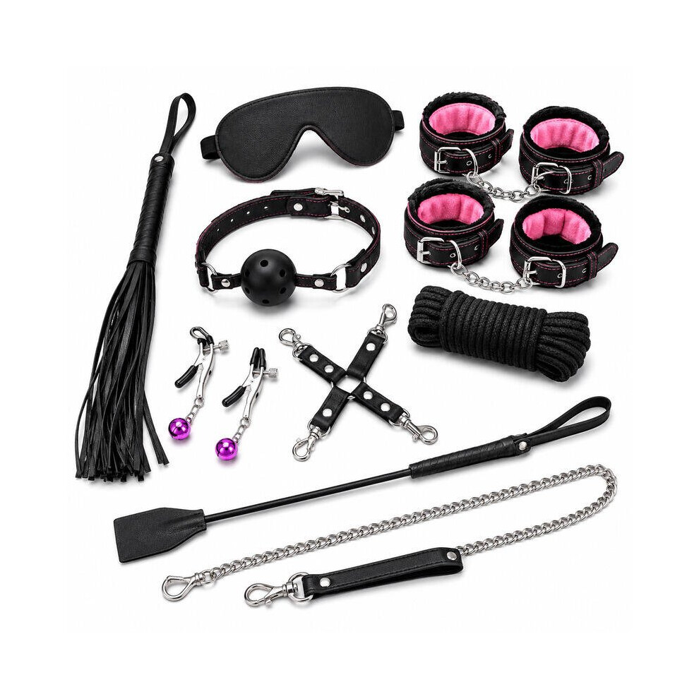 X-Toyz Bondage Kit 4 - Premium Bdsm Restraint Set Faux Leather Adult Couples