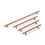 (128mm Handle) Antique Copper Cabinet Handles 11