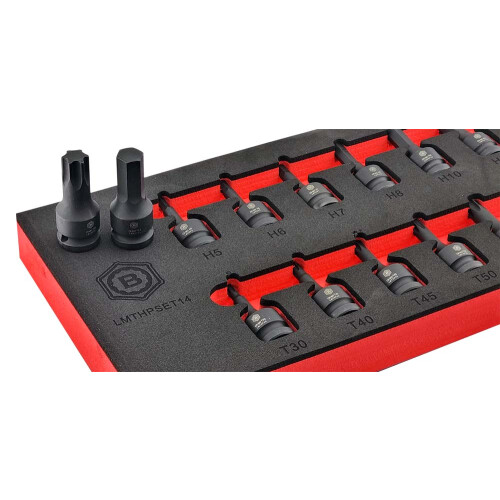 Britool 14Pc Impact Torx & Hex Bit Socket Set 1