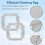 16 Pack Cleaning Pads for  WINBOT MINI2 Window Cleaning Robots, Washable Microfiber Mop Pad Window Cleaning 6
