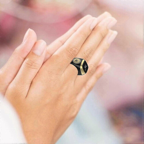 (green) Electronic Digital Smart Ring Counter for Prayer Counting, Waterproof, Lightweight, Compact Design for Activity Tracking 2