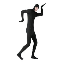 (Black, S) Onzichtbare elastische shapewear jumpsuit - Volledig lichaam, polyester-spandex, ademend en comfortabel voor Halloween en podiumoptredens