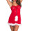 (XL) Weihnachtspyjama für Damen – Einteiler aus Polyesterfaser 1