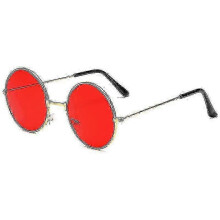 (red, black frame) UV400 Sunglasses, Polarised & Scratch-Resistant Lenses, Metal Frame for Cycling, Fishing