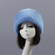 (COLOR 9) Damesmuts van imitatiebont, Russische stijl, wintermuts van imitatiekonijnenbont met katoenen voering