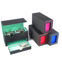 Caixa de Armazenamento de Cartão Magnético de Jogo Portátil, Caixa de Armazenamento de Gaveta com Janela de Visualização, Suporte de Cartão para