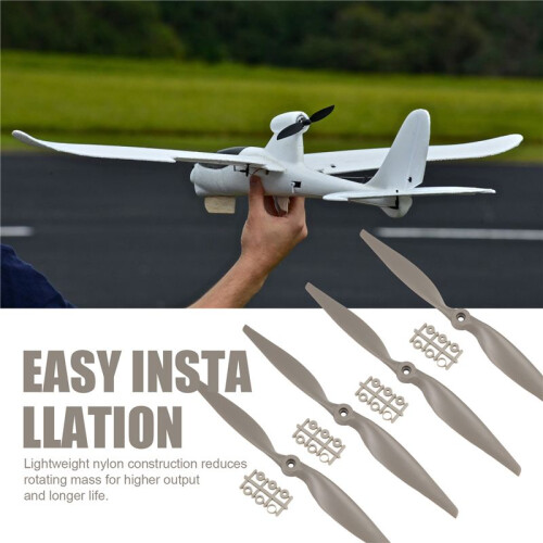 4 Peças RC Hélices CW 12x6 Polegadas para Avião com Anéis Adaptadores